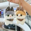 Bib, Little kitten, creative 4-inch plush pendant, claw machine, doll, key pendant, car schoolbag, hanging accessory, gift, cartoon transformation keychain, dress-up doll, hanging accessory, plush toy, cute wholesale Application Scenario